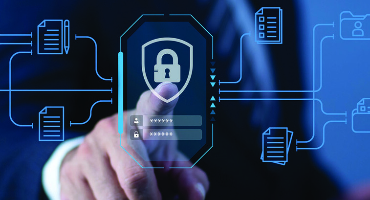 Person accessing secure technology