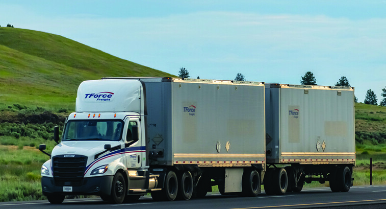 T-Force Freight linehaul semi-truck