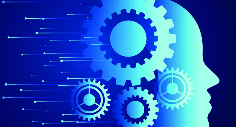 AI web techno big data concept
