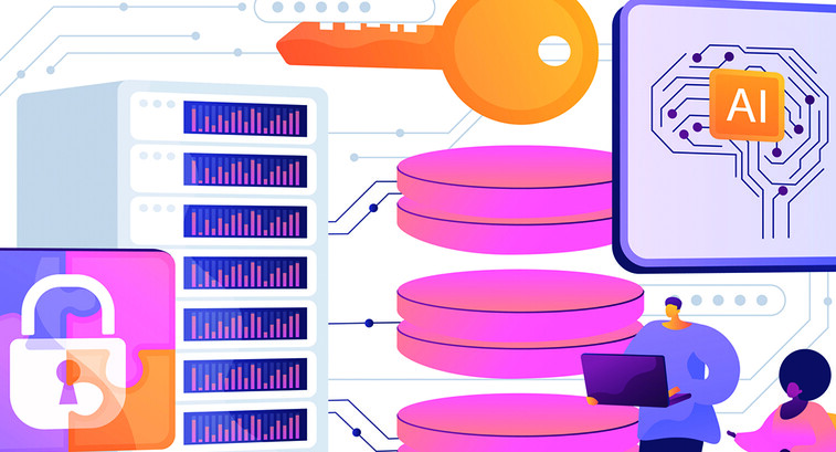 Concept of AI integration with data center