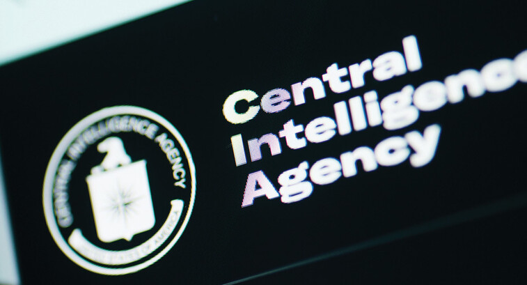 CIA text and logo on a screen