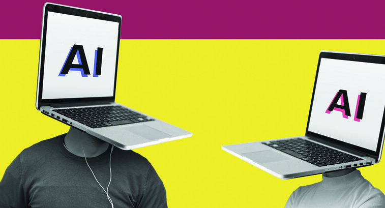 Laptops as heads engaging