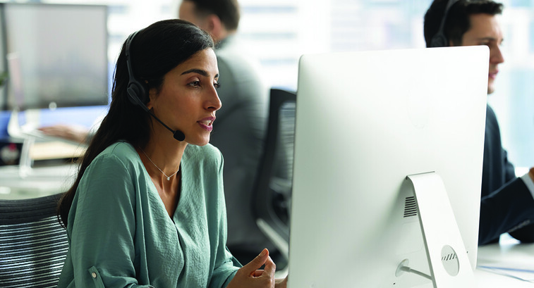 Person in contact center