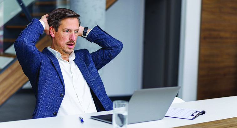 Person using a computer 