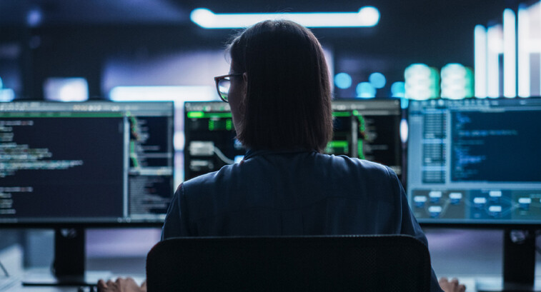 Person using computer