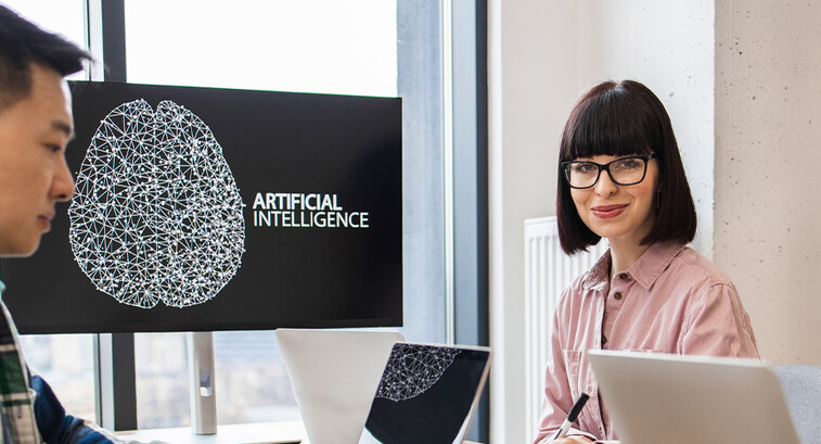 People working in the office