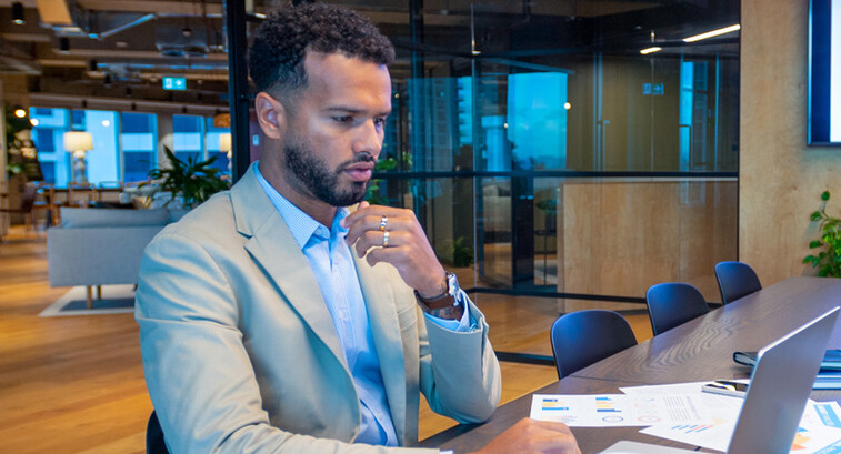 Person using computer