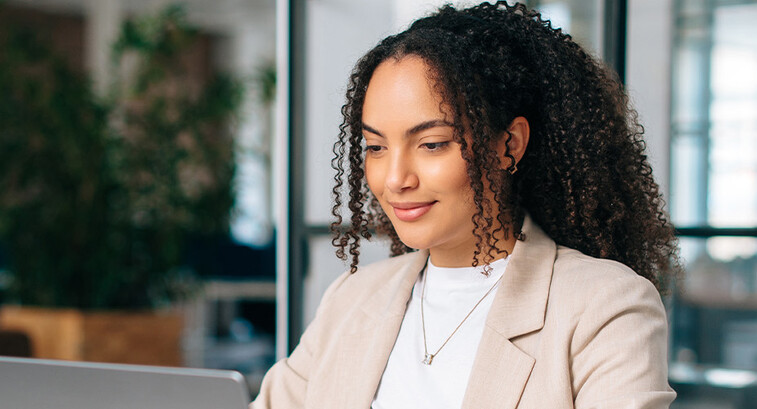 Person working on computer