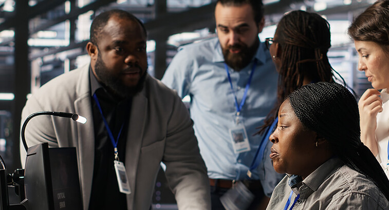 People collaborating at work