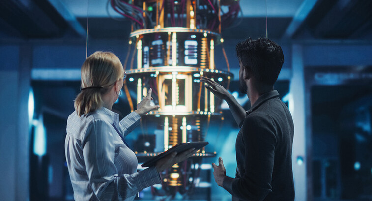 People exploring quantum computing