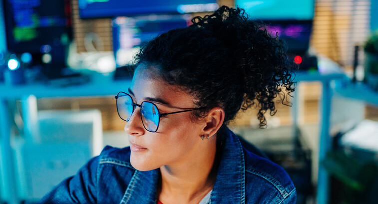 Person developing code