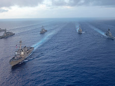 U.S. Navy ships in the Pacific Ocean 