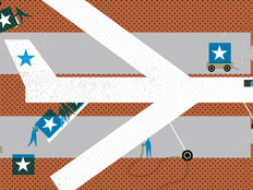 Illustration of military plane