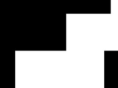 Black and white shapes