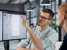 Manager Reviewing Expense Reports