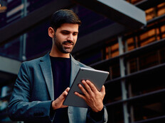 Person using tablet