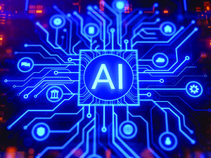 Illustration of AI circuitboard