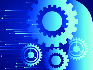 AI web techno big data concept