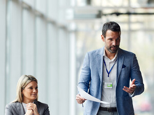 Business leaders meeting in the office