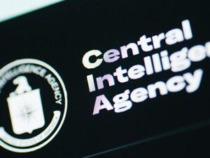 CIA text and logo on a screen