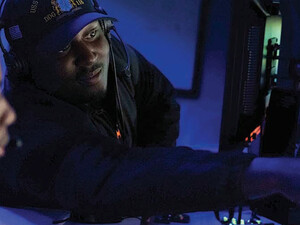 Seaman at a computer screen