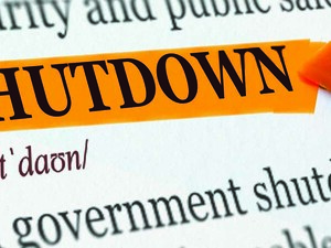 Shutdown highlighted on a document