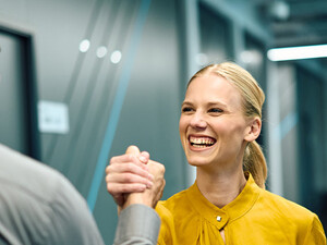 Coworkers collaborating