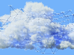 AI cloud computing concept