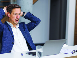 Person using a computer 