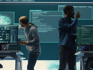 People working in a SCIF