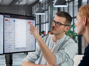 Manager Reviewing Expense Reports