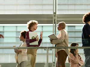 People working at an agency