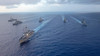 U.S. Navy ships in the Pacific Ocean 