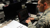 Tech. Sgt. Brad Davis, 119th Command and Control Squadron system administrator, participates in a class exercise in a Network War Bridge Course from the 39th Information Operations Squadron, Hurlburt Field, Fla., Sept. 19, 2014. 