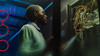 Person working in data center
