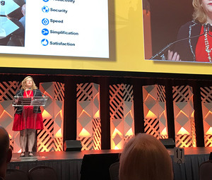 GSA Administrator Emily Murphy, speaking at the Imagine Nation ELC 2018 conference in Philadelphia.