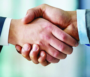 shaking hands
