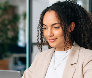 Person working on computer