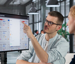 Manager Reviewing Expense Reports