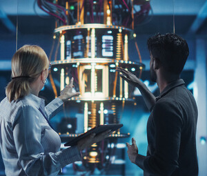 People exploring quantum computing